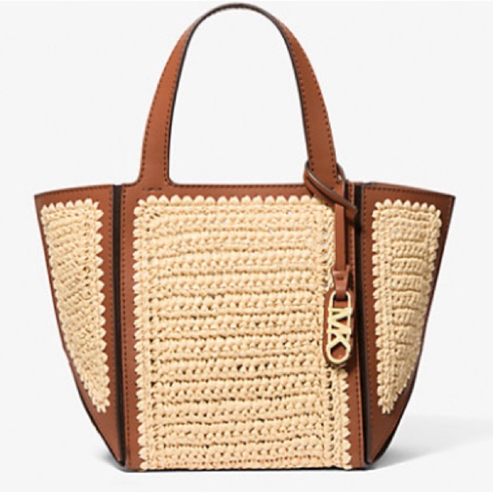 Brand New!! Michael Kors Tan and Brown Small Tote